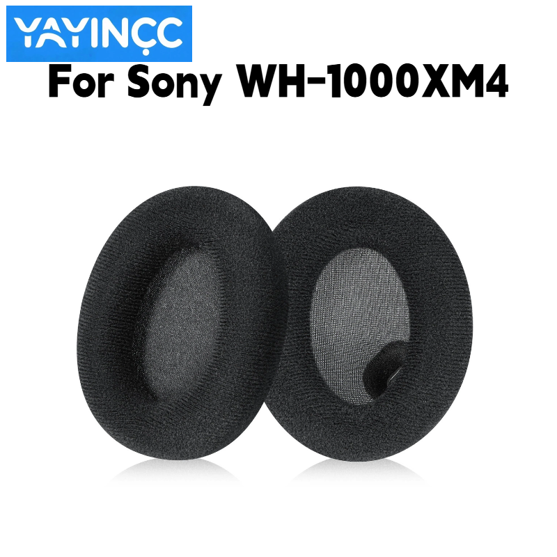 Sony Headphone Wh-1000Xm4 - YAYINCC แผ่นรองหูฟังผ้าสักหลาดแบบมีหัวเข็มขัดสำหรับซ่อมหูฟัง Sony WH-1000XM4 ไม่ทำให้ผิวหลุดลอก