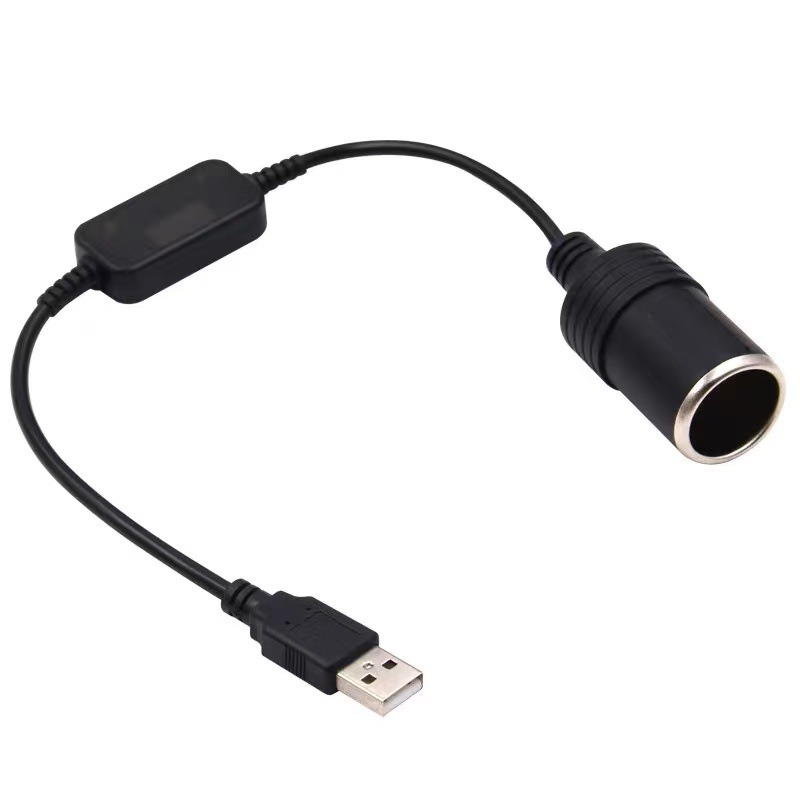 Accessories Experts Vape - อะแดปเตอร์แปลงไฟ USB 5V 2A เป็นช่องจุดบุหรี่ในรถยนต์ 12V