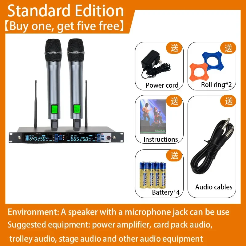 ระบบไมโครโฟนไร้สาย 2 ช่องสัญญา - Shure Mic Sm58 บทวิจารณ์และราคา